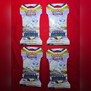 Pokemon Silver Tempest - 4 Booster Pack Bundle - 4 Sealed Booster Packs